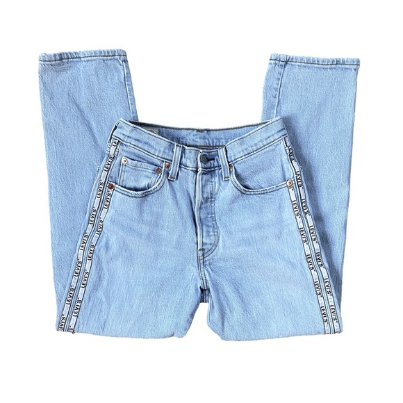 Levi’s 501° Original Sport Stripe Cropped Women’s Jeans - Picture 8 of 16